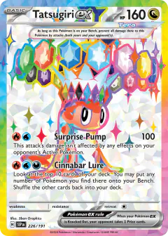 Tatsugiri ex Ultra Rare card from Surging Sparks