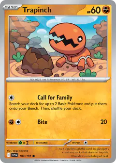 Trapinch Common card from Surging Sparks