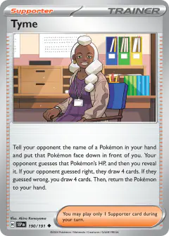 Tyme Uncommon card from Surging Sparks