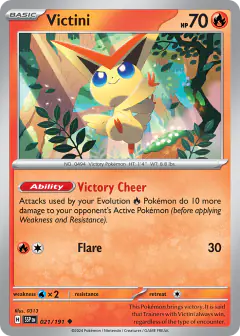 Victini Uncommon card from Surging Sparks