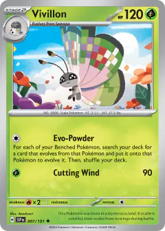 Vivillon Uncommon card from Surging Sparks