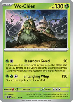 Wo-Chien Uncommon card from Surging Sparks