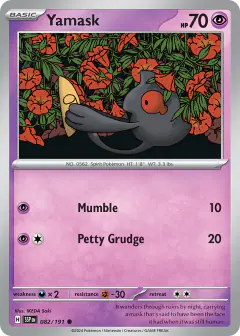 Yamask Common card from Surging Sparks