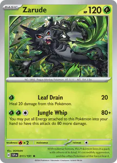 Zarude Rare card from Surging Sparks