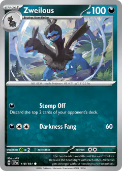 Zweilous Common card from Surging Sparks
