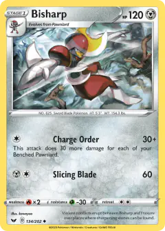 Bisharp Uncommon card from Sword & Shield Base