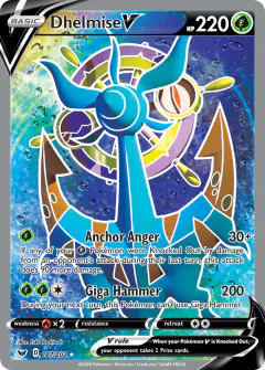 Dhelmise V Rare Ultra card from Sword & Shield Base