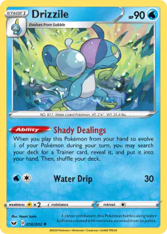 Drizzile Uncommon card from Sword & Shield Base