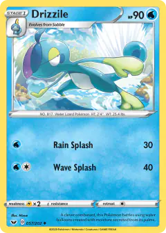 Drizzile Uncommon card from Sword & Shield Base