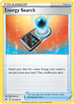 Energy Search Uncommon card from Sword & Shield Base