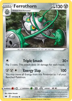 Ferrothorn Uncommon card from Sword & Shield Base