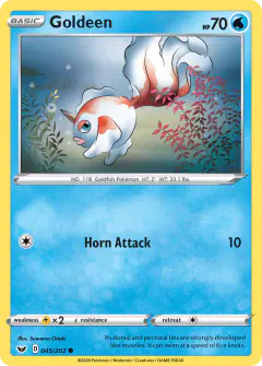 Goldeen Common card from Sword & Shield Base