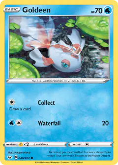 Goldeen Common card from Sword & Shield Base