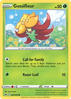 Gossifleur Common card from Sword & Shield Base