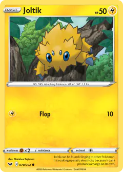 Joltik Common card from Sword & Shield Base