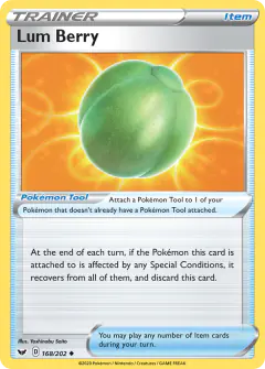 Lum Berry Uncommon card from Sword & Shield Base