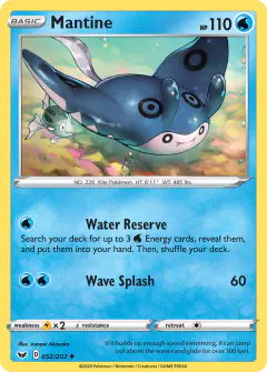 Mantine Uncommon card from Sword & Shield Base