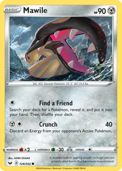 Mawile Common card from Sword & Shield Base