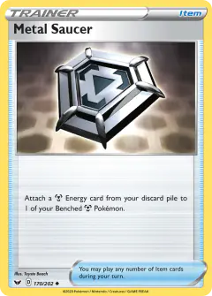 Metal Saucer Uncommon card from Sword & Shield Base