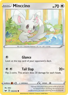 Minccino Common card from Sword & Shield Base