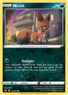 Nickit Common card from Sword & Shield Base