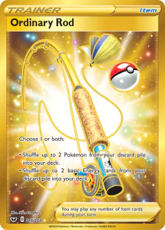 Ordinary Rod Rare Secret card from Sword & Shield Base