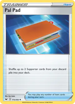 Pal Pad Uncommon card from Sword & Shield Base