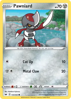 Pawniard Common card from Sword & Shield Base