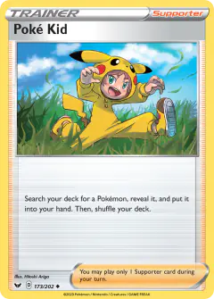 Poké Kid Uncommon card from Sword & Shield Base