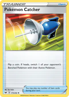 Pokémon Catcher Uncommon card from Sword & Shield Base