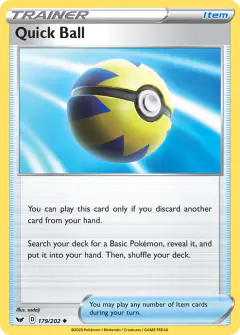 Quick Ball Uncommon card from Sword & Shield Base