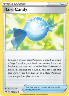 Rare Candy Uncommon card from Sword & Shield Base