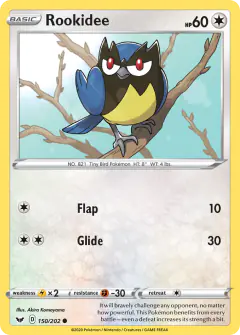 Rookidee Common card from Sword & Shield Base