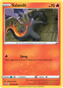 Salandit Common card from Sword & Shield Base