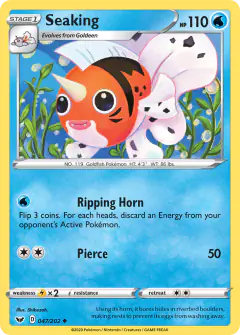 Seaking Uncommon card from Sword & Shield Base