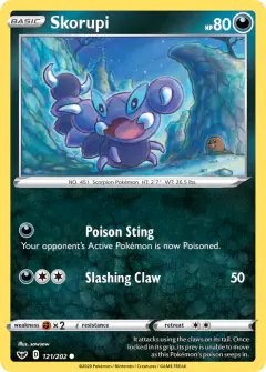 Skorupi Common card from Sword & Shield Base