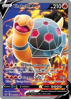 Torkoal V Rare Ultra card from Sword & Shield Base