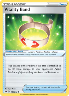 Vitality Band Uncommon card from Sword & Shield Base