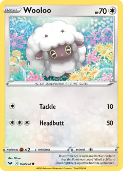Wooloo Common card from Sword & Shield Base