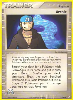 Archie Uncommon card from Team Magma vs Team Aqua