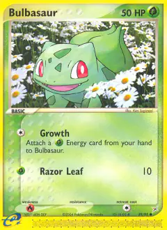 Bulbasaur Common card from Team Magma vs Team Aqua