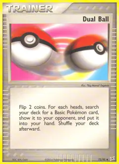 Dual Ball Uncommon card from Team Magma vs Team Aqua