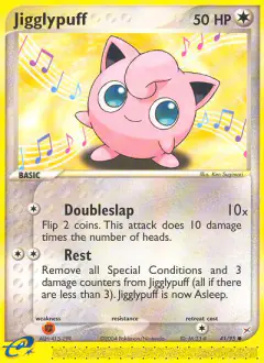 Jigglypuff Common card from Team Magma vs Team Aqua