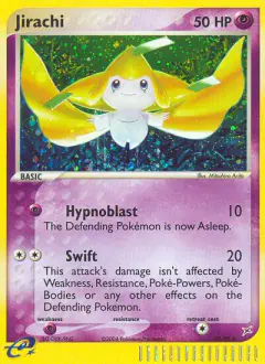 Jirachi Rare Secret card from Team Magma vs Team Aqua