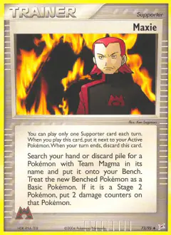 Maxie Uncommon card from Team Magma vs Team Aqua