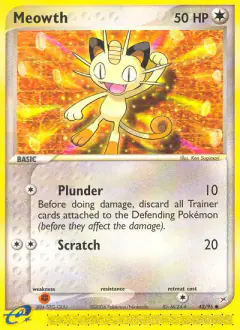 Meowth Common card from Team Magma vs Team Aqua