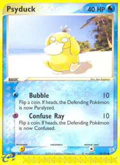 Psyduck Common card from Team Magma vs Team Aqua