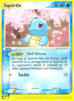 Squirtle Common card from Team Magma vs Team Aqua