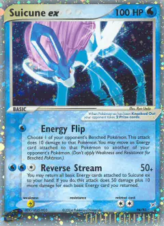 Suicune ex Rare Holo EX card from Team Magma vs Team Aqua