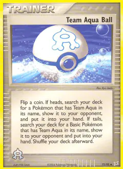 Team Aqua Ball Uncommon card from Team Magma vs Team Aqua